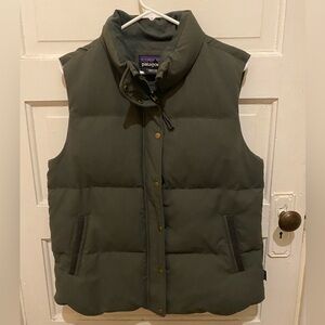 Gray Patagonia Canvas Puffer Vest Size L